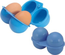 Factory direct high quality new materials outdoor picnic portable portable plastic 2 grid egg box duck egg storage egg tray