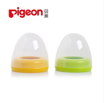 专柜正品贝亲宽口径奶瓶帽盖组旋盖+上盖(黄色/绿色)婴儿用品