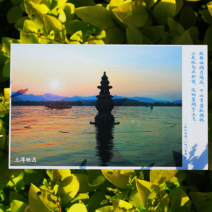 Hangzhou West Lake Ten Scenes Postcard Original West Lake Ten Scenes Exquisite Photography 10 Piece Thickened National