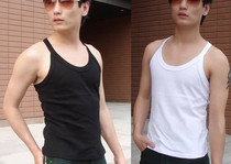 New Korean version casual men sweat vests elastic tight vest slim shoulder harness tailored to be made