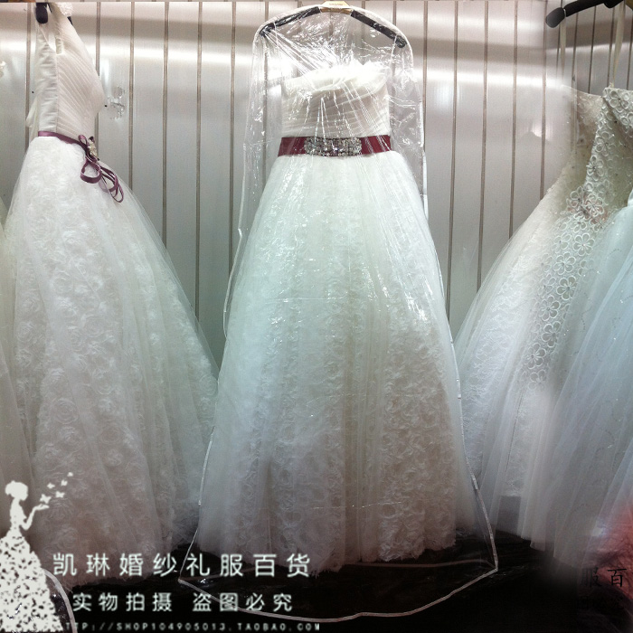 Wedding dress dust bag Type A ultra transparent bag Dust cover Dust bag Lengthened and increased by 180