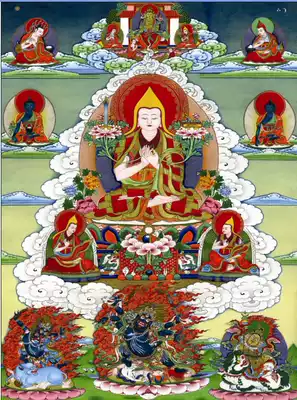 The portrait of the Buddha is attached to the portrait of the Buddha.