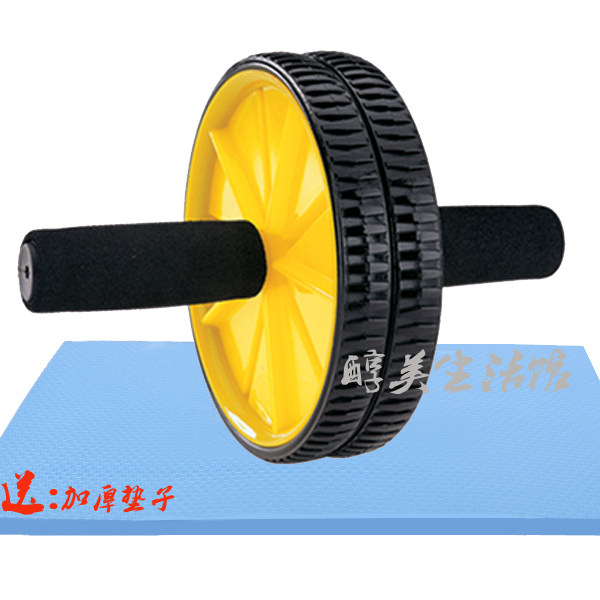 Sale abdominal wheel Double-wheel abdominal wheel Single-wheel abdominal muscle device Thin waist wheel to send thickened mat No