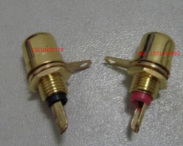 Lotus mother seat AV Audio power amplifier rca lotus female socket speaker plug terminal premium gold plated