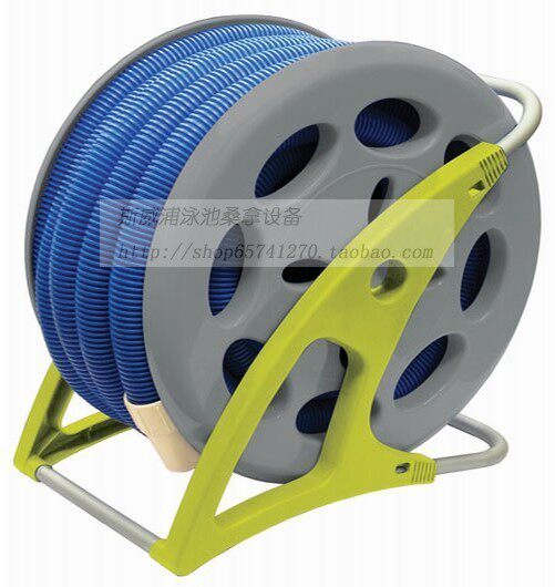Swimming pool suction pipe reel car sewage suction pipe reel tube collection car suction pipe reel