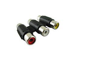RCAKKK three-way Lotus Lotus Adapter Audio 3 Pair 3 3 Straight Through Color Plug Straight Head TV Transfer
