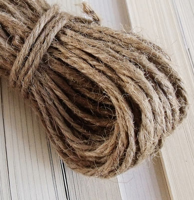 Practical hanging rope: plain thick hemp rope, diy hanging door curtain rope, 4mm yellow hemp rope, 1 yuan, 3 meters, strong and durable
