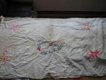 Integrated old large old woven embroidery handmade baggage curtain sheet goldfish scene water river with 1