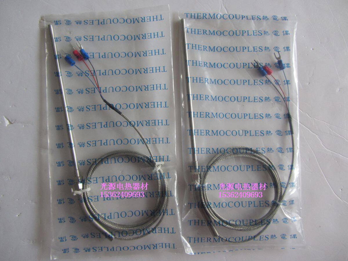 PT100 Probe Thermocouple 5*50 100 150 200 Acid anti-corrosion temperature line K 1m 2m 3 m