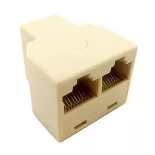 RJ45 network route three-way head one-point two-network route Connector network three-way RJ45 three-way Shanghai Jonson Communication