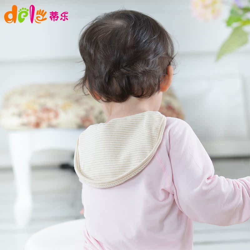 蒂乐彩棉宝宝吸汗巾垫背巾纯棉婴儿隔汗巾超大号幼儿童全棉加大