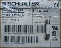 T10A250v Stock old NOS SCHURTER Swiss made 5*20mm ceramic shell delay fuse