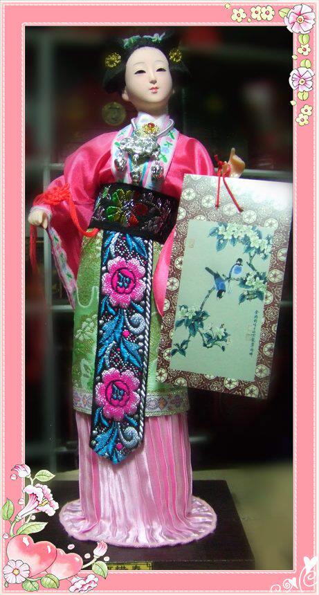 Yu Pingjuan Everyone type Juanjuan folk handicraft man puppet family swing piece gold mausoleum 12 hairpin Jia cherish Spring-Taobao