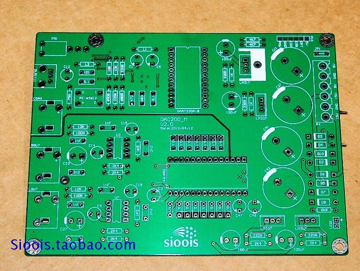 TDA1541 DAC Decoding board PCB