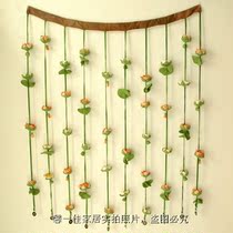 Foreign trade handmade fabric curtain Lotus Lotus fabric partition curtain porch porch curtain feng shui decoration craft door curtain