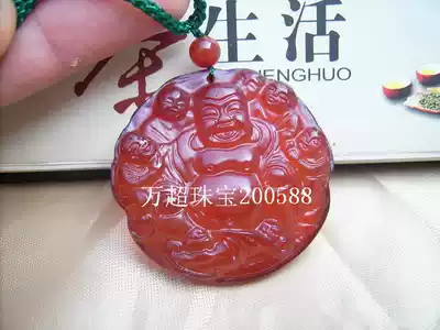 Carnelian pendant Jade five sons noisy Buddha Wanchao jewelry 200588 