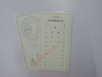 Jingcheng glasses equipment Near vision table Reading table Old light table Standard logarithmic vision table A 2 yuan