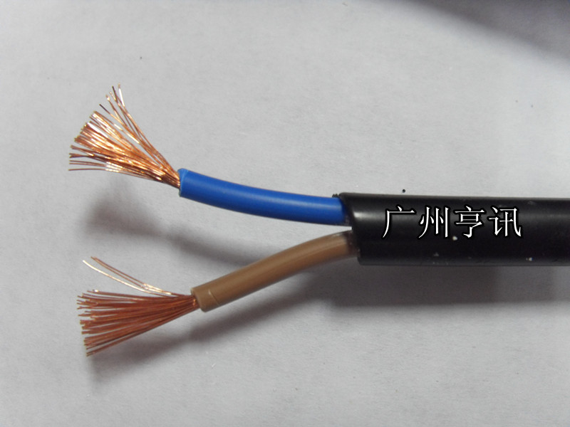 200m RVV2*1 0 full copper 2-core power cord monitoring power cord outdoor power cord