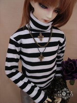 4 points 3 points Uncle BJD SD doll with top long striped sleeve and high-turn guard suit