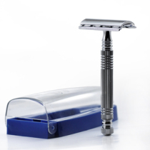 Japan-U.S. RM2003 Mens manual scraping of the razors old-style shaver with box portable metal anti-slip handle