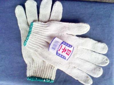 600G Japan one white cotton yarn glove cotton thread working operation Lauprotect price coarse yarn abrasion resistant pure cotton