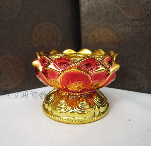 Resin hand rotary warp wheel Rotary warp cylinder base Eight auspicious lotus base Rotary warp wheel Lotus seat 