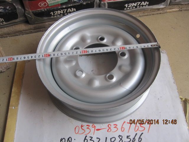 Zongshen Futian original assembly thickened 500-12 rear steel ring three-wheeled swap car ring rear wheel hub load queen steel ring