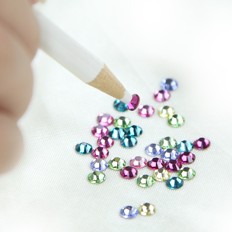 KaSi美甲点钻点珠笔贴水钻常用工具 白色笔芯圆钻DIY快速点钻笔