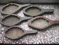 Hundred years of cangsheng wooden carved food mould pastry cafeteriasGuesthouse decoration hanging pieces of fine artLotus chart a set of 5 pieces*