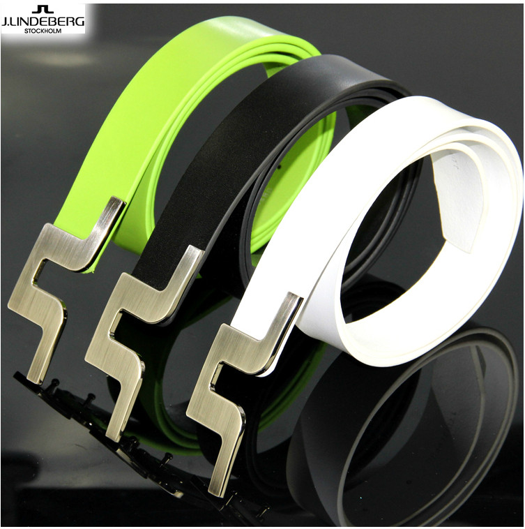 JL belt golf belt leather men's golf belt women's casual belt Lindbergh