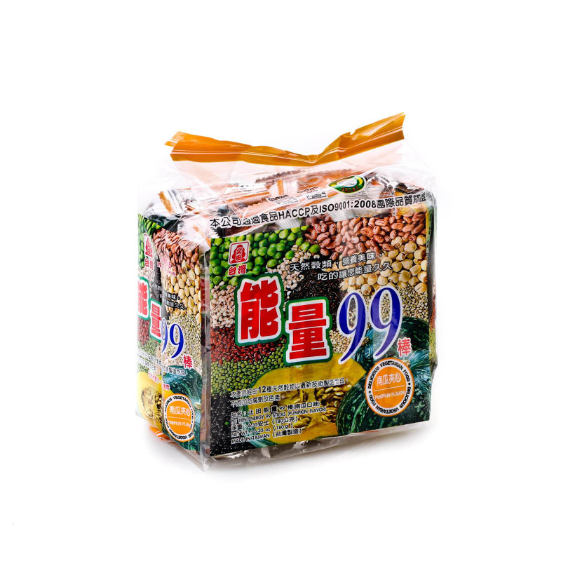 【天猫超市】原装台湾进口北田能量99棒(南瓜)180g人气零食