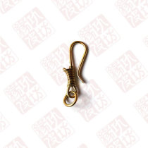 Pure brass money clip handmade with ring crochet L303