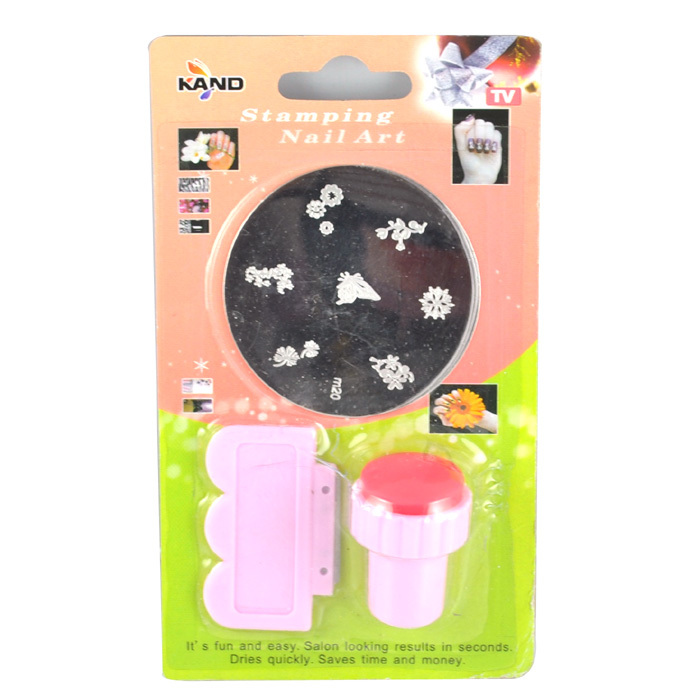 DIY美甲印花模板套装工具用品 彩绘指甲印花钢板 印章刮刀