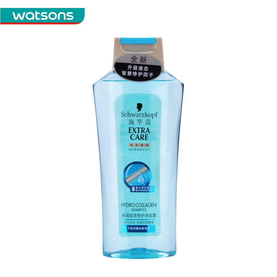 【屈臣氏】施华蔻水凝胶原修护洗发露400ml 洗发水