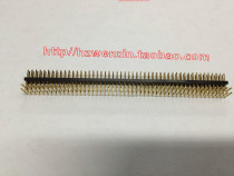 1 27mm 2*50 double row pin curved needle (curved foot) all copper gold plated 2*50 high precision