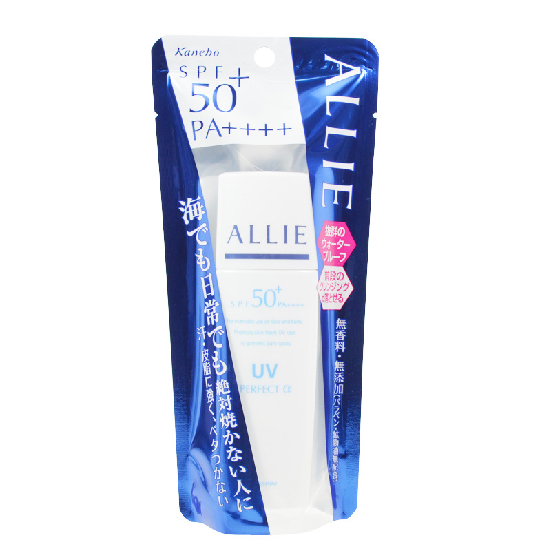【日本直邮】嘉娜宝Allie户外防晒乳霜60ml防水SPF50+PA++++