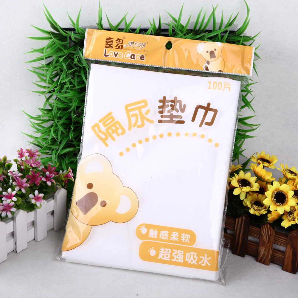 喜多超强吸水无纺布隔尿垫巾100片装一次性婴儿隔尿垫巾0.18kg