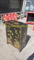 Pingyao push light lacquer Shoe cabinet Wooden foyer cabinet Chinese classical furniture Antique furniture