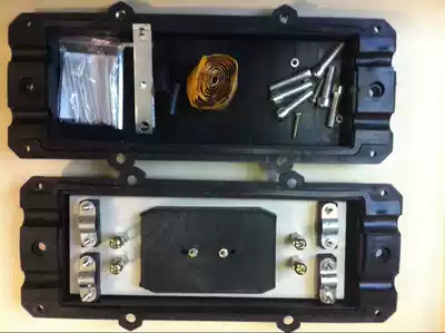 Fiber optic connection box Fiber optic cable welding package 12-core fiber optic junction box 2-in-2-out D-type waterproof overhead