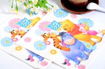 Manufacturer mixed batch printed napkin color cartoon paper towels white Cubs face towels paper restaurant cupcakes