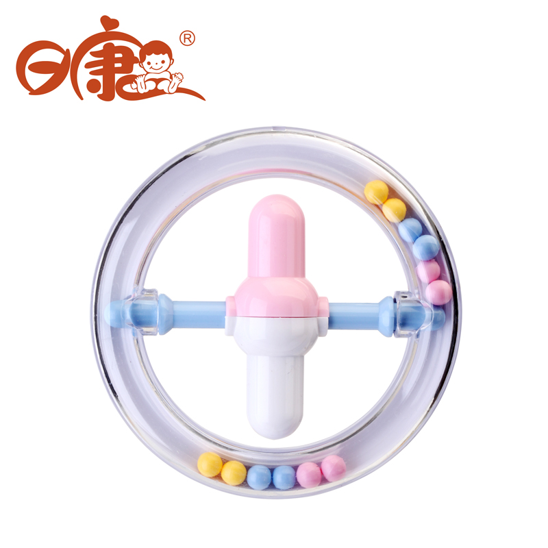日康飞碟摇铃飞碟小玩具 摇铃 宝宝儿童手摇玩具0-3岁 RK-3646