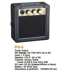 Manufacturer Direct sales portable 9V battery Mini small speaker 5W PG-5