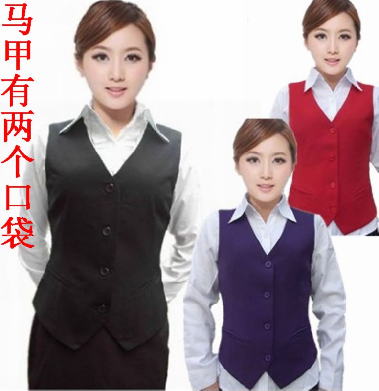Factory Direct Sales Slim-Fit Women's Suit Vest, Work Vest/Sleeveless Jacket, Professional Vest, Wrinkle-Resistant, No Ironing, Non-Fading