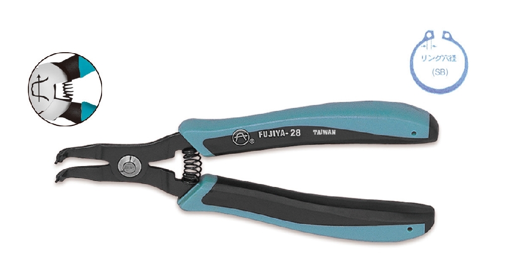 Taiwan imported original dress F-28 Fuya FUJIYA spring pliers 5-1 2 (bend axis with SB)