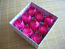 Finished origami rose Kawasaki rose finished Kawasaki rose finished single flower 15*15cm paper ready stock