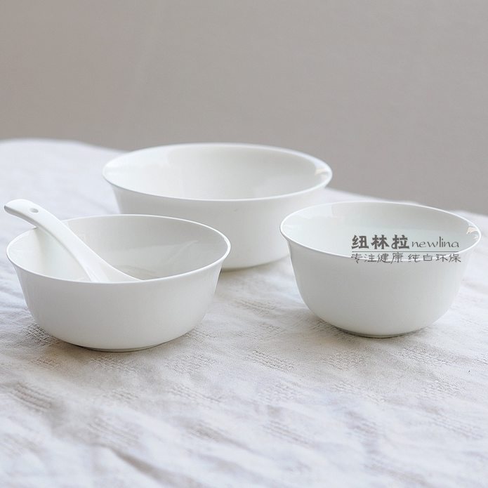 Lead and cadmium 4.25 inch admiralty bowl of jingdezhen porcelain white ipads ceramic bowl Chinese rice bowl