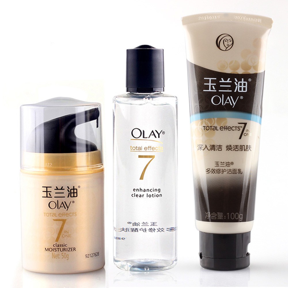 Olay玉兰油多效修护洁面乳+醒肤水+修护霜 7重功效 保湿套装