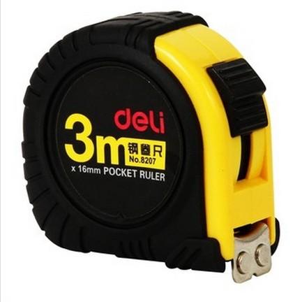 Deli 8207 steel tape measure 3M strong magnet can adsorb iron parts 3m tape measure Metric imperial