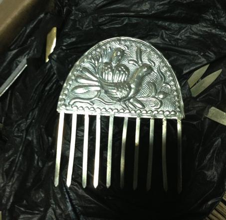 Step-shake hairpin Guizhou Miao head decorated head fork comb size number-Taobao