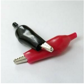 Insulation Jacket Crocodile Clips Small Protective Sleeves Red Black Crocodile Clips With Leather Set Clips